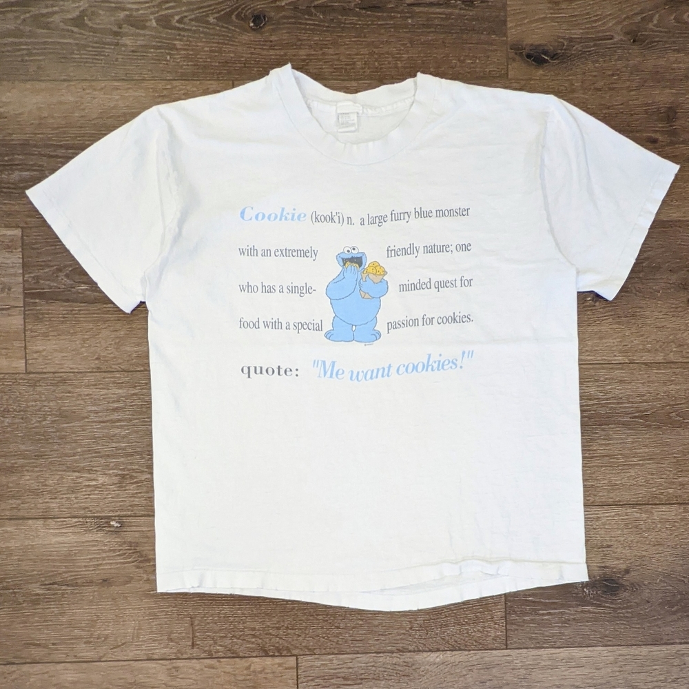 Vintage Sesame Street Cookie Monster Definition TShi… Gem